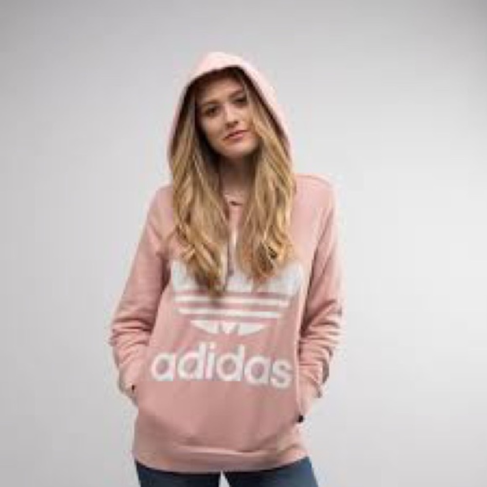 NWT authentic Adidas Women’s Trefoil hoodie pink